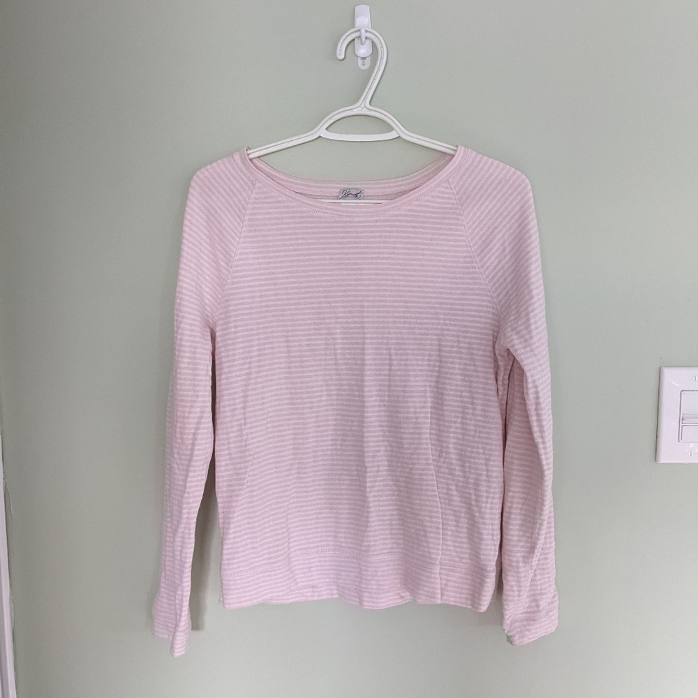 Pink and White sweater